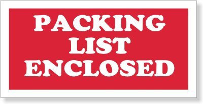 1-1/2X3" PACKING LIST ENCLOSED LABEL (500/RL)