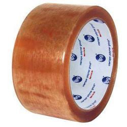 3" x 110 yd #500 Clear Intertape Tape (Natural Rubber) 24 rolls/case