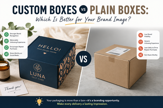Custom Boxes vs Plain Boxes: Which Is Better for Your Brand Image? 📦