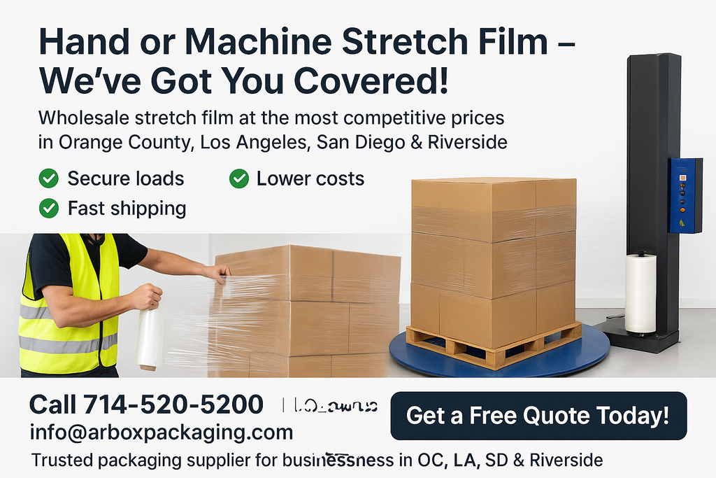 Hand Stretch Film vs Machine Stretch Film: Which One Should Your Business Use?