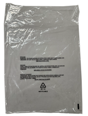 9x12" Poly Bags Wicketed w/ Warning (1000 Bags)