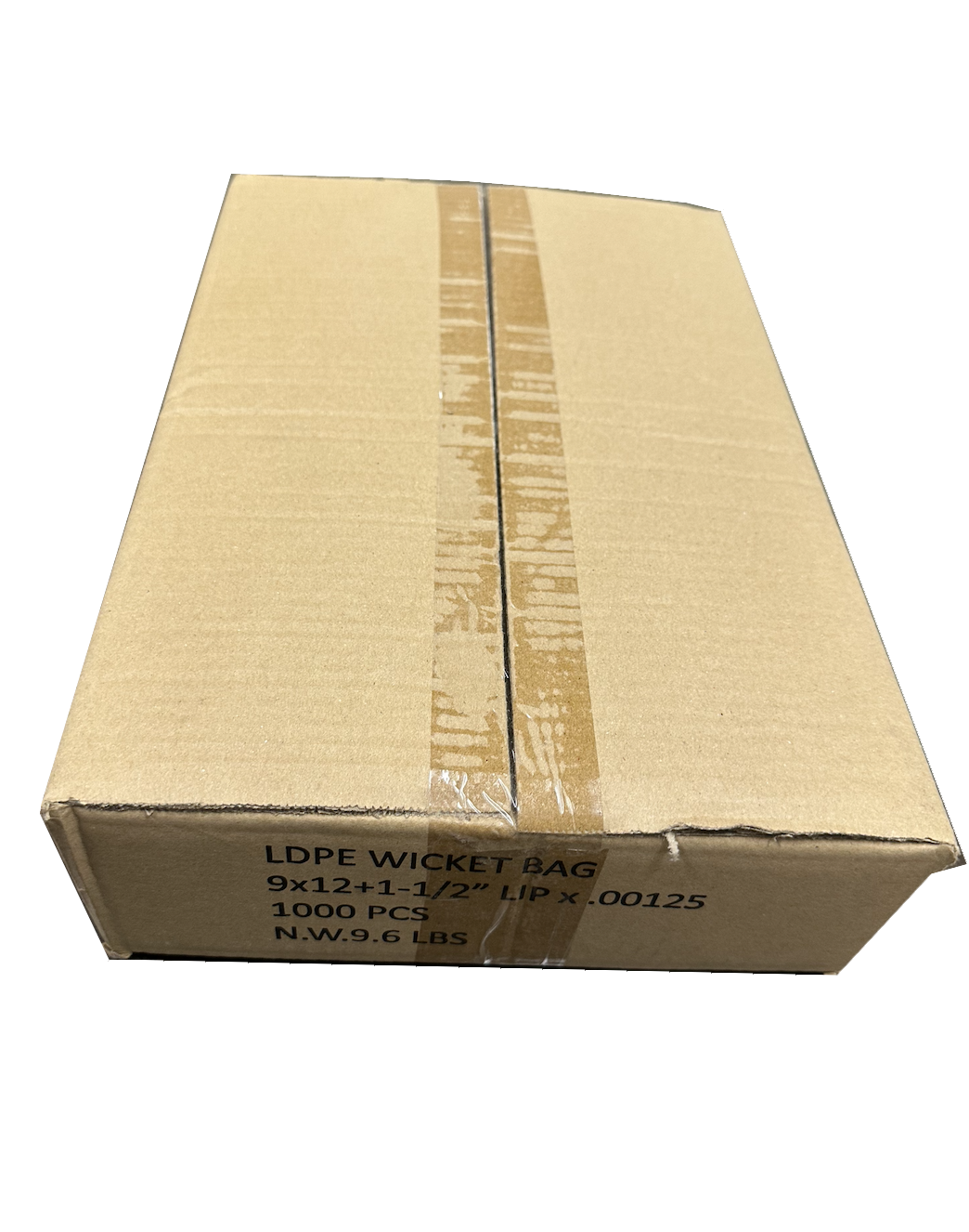 9x12" Poly Bags Wicketed w/ Warning (1000 Bags)