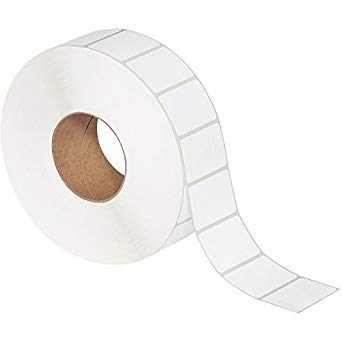 1x1” Thermal Transfer Labels on 3" Core (8 rolls/cs)