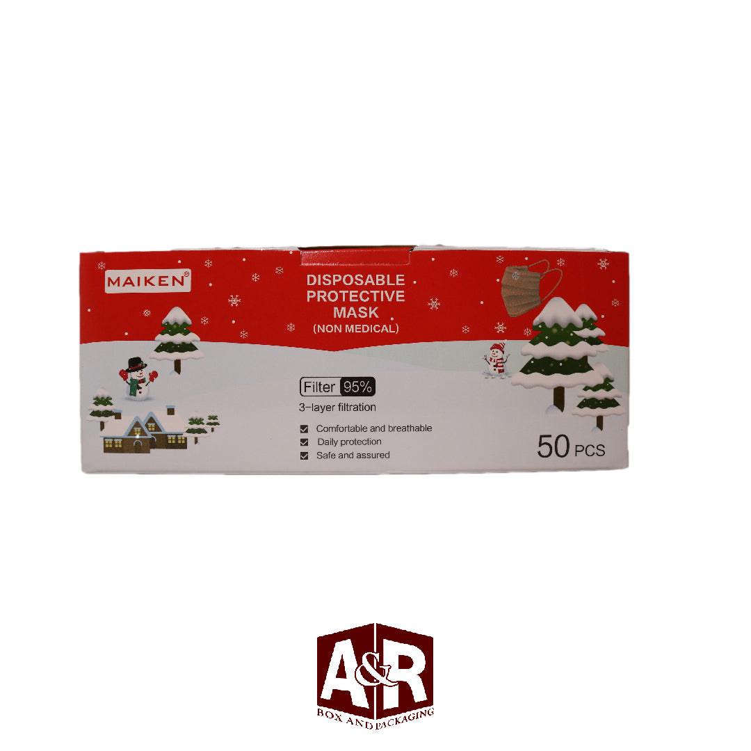 Christmas Protective Face Mask 3-Ply (50pc per box)