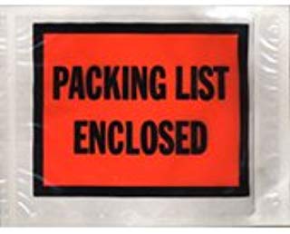 “Packing List Enclosed” 4-1/2 x 6” Envelopes Full Face (1000/cs)