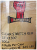 Image of Stretch Wrap 18" x 1500' 80 Ga. Clear (4 rolls/case)