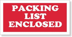 1-1/2X3"  PACKING LIST ENCLOSED LABEL (500/RL)