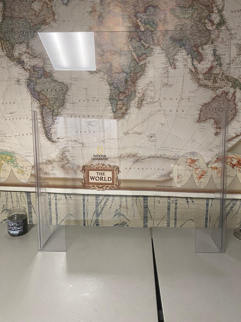 Sneeze Guard Desk Top 32 x 36"