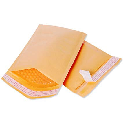 #000 Kraft Bubble Mailer 4 x 7" (250/cs)