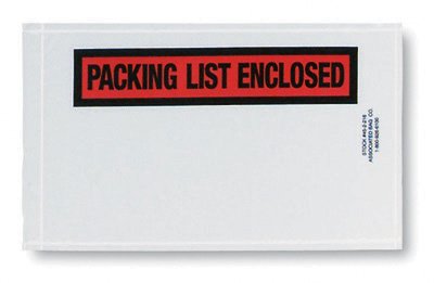 Packing List Envelopes 4-1/2 x 7-1/2" (1000/cs)