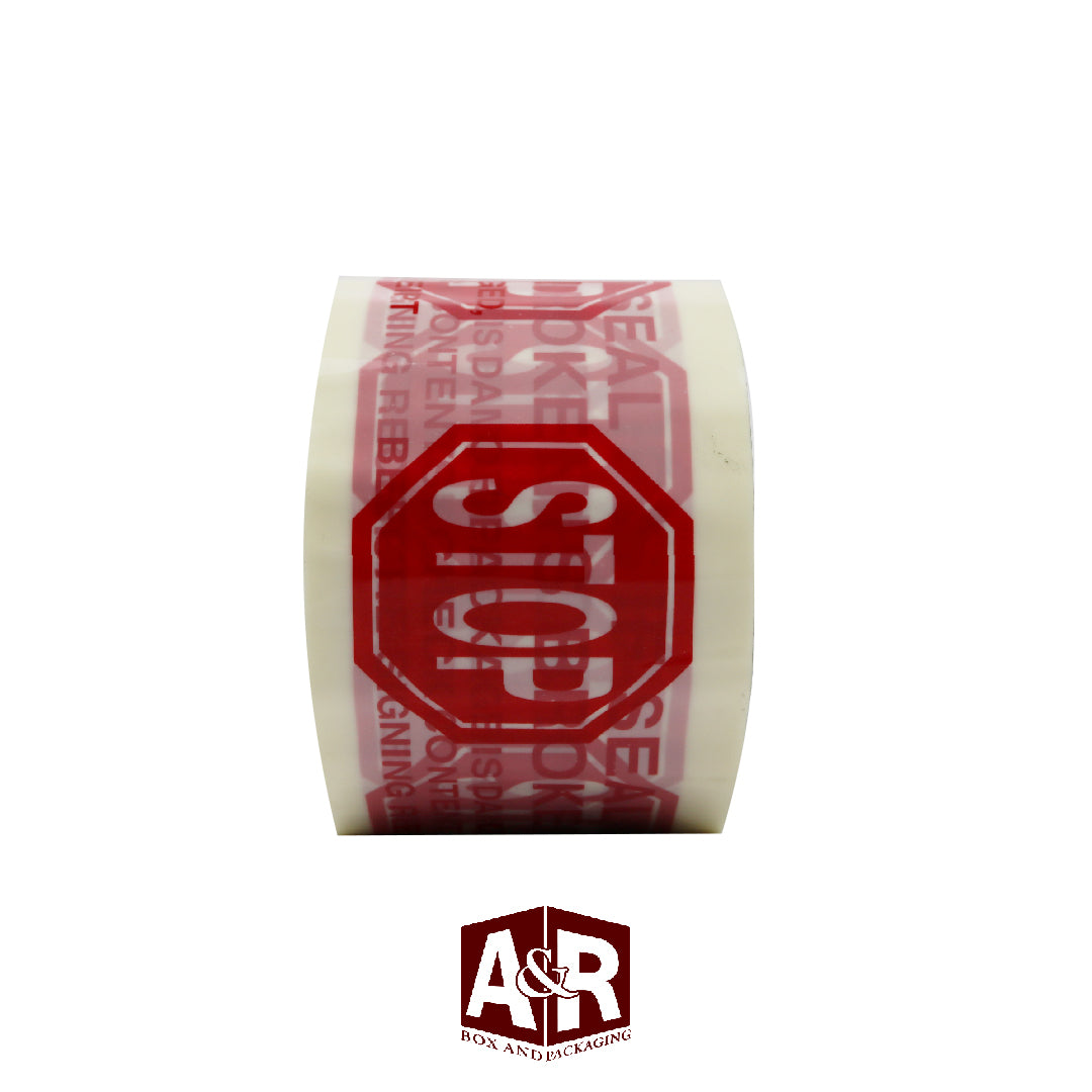 3" x 110 yd Stop Security Tape (24 rolls)
