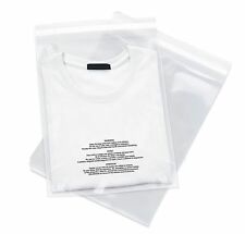 11x16" 1.25 mil Poly Bags Wicketed w/ Warning (1000 Bags) “